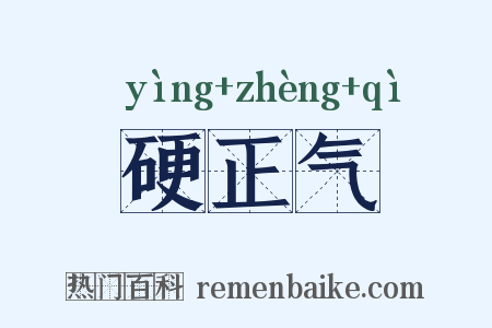 硬正气是什么意思的图片